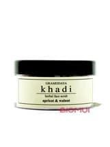 Питательный крем-скраб с розой, абрикосом и грецким орехом "Khadi"